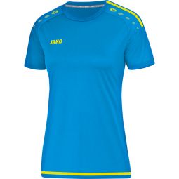 JAKO Femme T-Shirt  Striker 2.0 4219D JAKO Bleu Fluo Jaune