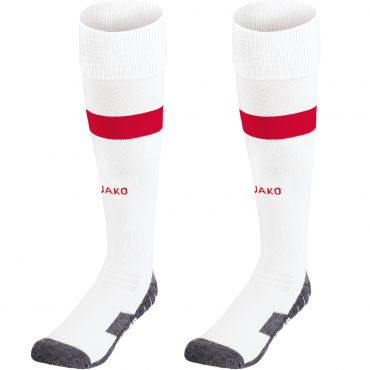 JAKO Chaussettes Boca Blanc Rouge