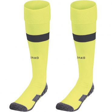 JAKO Chaussettes Boca Bright Yellow Anthracite