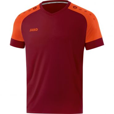 JAKO Maillot Champ 2.0 KM 4220 Vino Rouge Orange