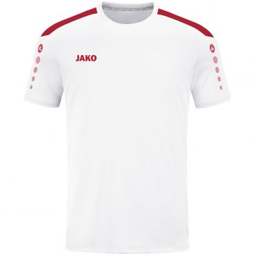 JAKO Shirt Power MC 4223 Blanc Rouge