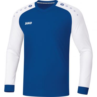 JAKO Maillot Champ 2.0 ML 4320 Bleu Blanc