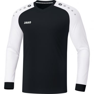 JAKO Maillot Champ 2.0 LM 4320 Noir Blanc