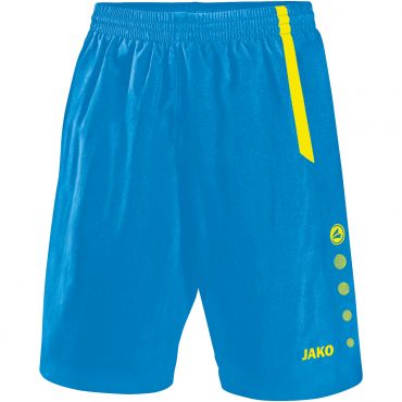 JAKO Short Turin 4462 JAKO Bleu Jaune Fluo