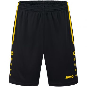 JAKO Short Allround 4499 Noir Jaune 