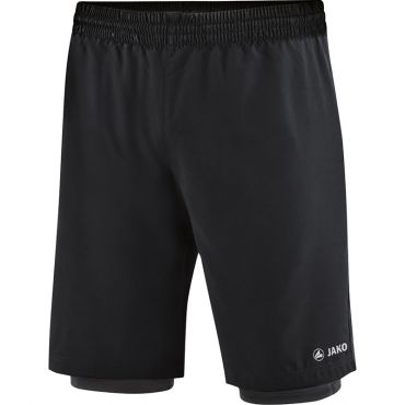 JAKO Short 2 en 1 6249 Noir