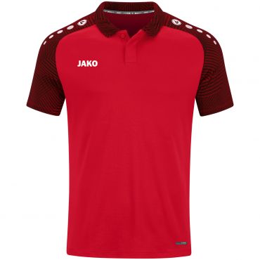 JAKO Polo Performance 6322 Rouge Noir 