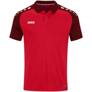 JAKO Polo Performance 6322 Rouge Noir 