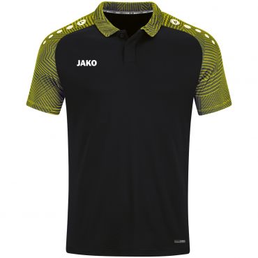 JAKO Polo Performance 6322 Noir Jaune 