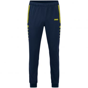 JAKO Pantalon de Loisir Allround 6589 Marine Jaune Fluo 