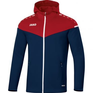 JAKO Veste à Capuchon Champ 2.0 6820 Marine Piment Rouge