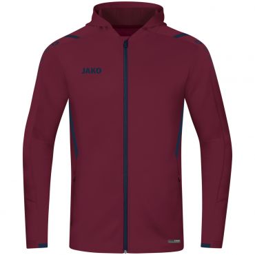 JAKO Veste d'entrainement Challenge avec Capuchon 6821 Chataigne Marine