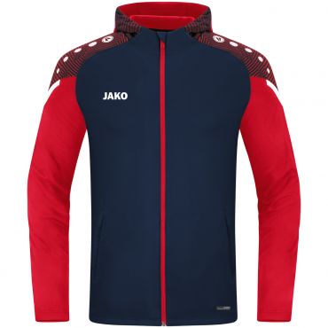 JAKO Veste à Capuchon Performance 6822 Marine Rouge