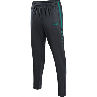 JAKO Pantalon d'entraînement Active 8495 Antrachite Turquoise