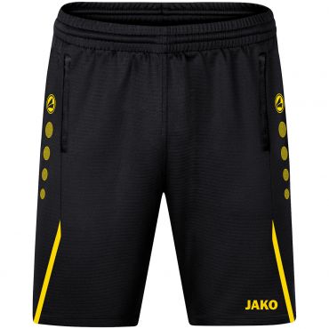 JAKO Short d'entrainement Challenge 8521 Noir Jaune