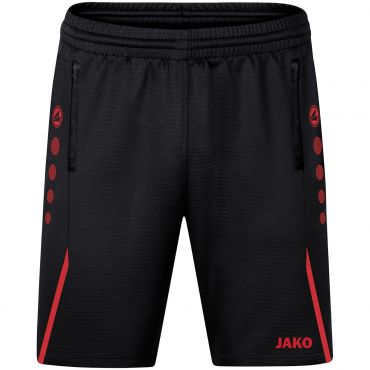 JAKO Short d'entrainement Challenge 8521 Noir Rouge 